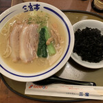 さんぽう亭 - 鶏白湯+岩海苔