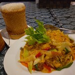 Sabai Thai Thai - カニのカレー風味炒め、もち米