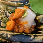 楽膳柿沼 - 烏賊の雲丹和え