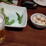 Irohani Hoheto - 追加の瓶ビールとうずらの味玉