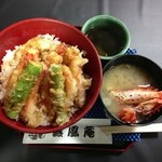 そば食事処　露風庵 - タラバガニ天丼美味しかった〜♪ 伊勢丹新宿店での｢大北海道展｣にイートインで出店☆彡