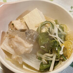 かざぐるま - あんこう鍋のアン肝と身、野菜