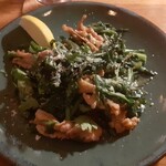 Wine Terrace Yu-me - 鶏せせりと春菊のソテー880円