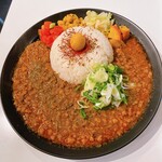 丸の内スパイス - スパイス麻辣キーマカレーの大盛りです