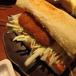 あげ升 - カツサンド　持ち帰りもできます。