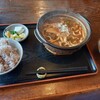 竹馬 - 味噌煮込みうどん(親子入り)、ごはん