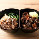 Beef short ribs & boiled rice bowl