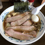 とらや分店 村田や - 焼豚(チャーシュー)ワンタンメン　大盛り
      今回念願だった全カブリチャーシューでオーダー
      