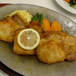 レストラン桂 - 豚ロース肉生姜鉄板焼