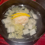 銀座 しのはら - 毛蟹と帆立貝の真丈　白菜