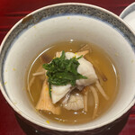 銀座 しのはら - 紅葉鯛の鍋　蕪　えのき　トキイロヒラタケ