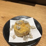 Tenpura Tentora - 鯛出汁昆布で炊いた大根のおでんの天ぷら
