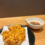 Tenpura Tentora - 北海道産とうもろこしのかき揚げ　焦がしバター醬油