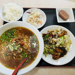 香満園 - ランチの回鍋肉に台湾ラーメン