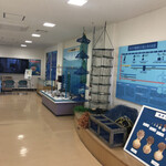 森と川と海ほたて広場 - 2階スペースはホタテ養殖