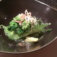 和牛懐石 但馬屋 梅田 - 菜の花と旬豆のおひたし