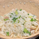 奈良 而今 - 秋刀魚の炊き込みご飯