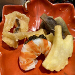 奈良 而今 - 車海老キャビア添え 丸十 黒枝豆