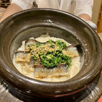 奈良 而今 - 土鍋御飯 秋刀魚の炊き込みご飯