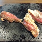 Kakoumansai Maruike - 牛ハラミ溶岩焼き