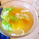 杜ノ遊庭 - ランチプレートのお味噌汁