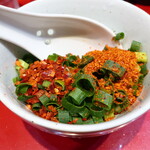 ラーメン二郎 - 待ってる間にカスタマイズ♪