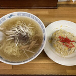 ふいるど - 牛テール塩ラーメン 半チャーハンセット