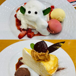 ココス - 期間限定のハロウィンおばけケーキ＆勤労感謝ミルフィーユ