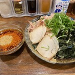 つけ麺本舗 辛部 - 料理写真:かつおつけ麺(大)キャベツトッピング￥1,250
