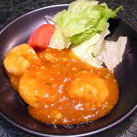 中国料理 「王朝」 ヒルトン名古屋 - エビチリ(ランチの前菜)