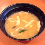 Toukyouchikarameshi - カレーや牛丼に付く味噌汁です。