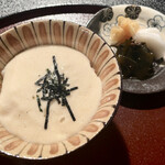 御懐石 志ら玉 - 飯（麦とろ飯と香の物）