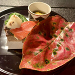 御懐石 志ら玉 - 八寸（山、海のものの肴の盛合）