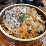 お食事処 和Cafe 鹿鷺 - キジ釜飯！　たっぷり入ってます！^o^