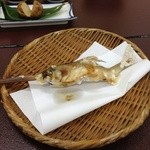 温泉民宿 いなりや - 焼きたてのアユ