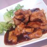 桔梗 - しつこくなくてクセも少なく一度食べればやみつきになる味です。黒酢の酢豚（780円）