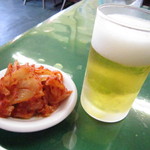 中国麺家 菜広 - 朝鮮漬けとビール