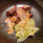 六雁 - 六雁(南阿蘇香心ポーク生姜焼、白菜浅漬、菊芋チップ)