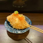 Kushikatuoohashi - 串揚げ　真鱈の白子