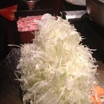 博多野菜巻き串 餃子 もつ鍋 芋蔵 - ねぎたっぷり豚しゃぶ