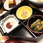 江戸三 - 小さなおかず達♪オクラのごま和えがうまい