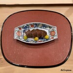 御料理 寺沢 - 前沢牛のサーロインと松茸の八幡巻