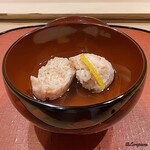 御料理 寺沢 - ずわい蟹と帆立の真薯