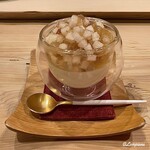 御料理 寺沢 - 豊水梨と葡萄のブランマンジェ