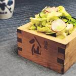 旬の葉野菜の生姜漬け