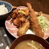 浪速鶏から 北野屋 - 北野定食 [鶏むね肉の唐揚げ＋エビフライ]