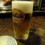 高砂家 - 生ビール