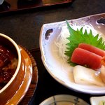 まんぷく家族 - 刺身（うなぎまぶし御膳）