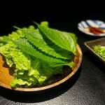 京松蘭 - チシャ菜　ごまの葉