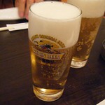 お好み焼き遊 - 生ビール(酔ぅ喰ぅバル)
